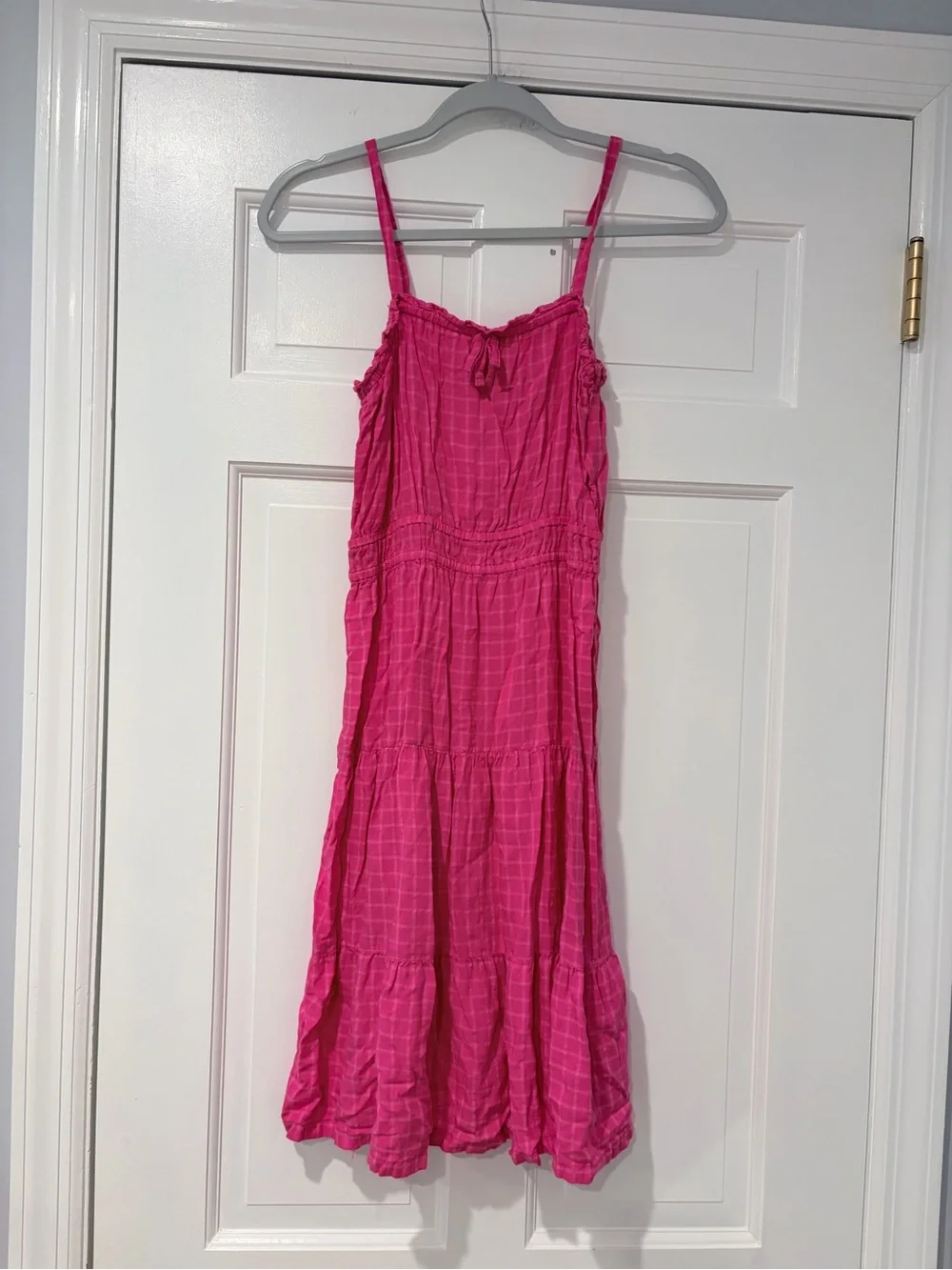Old Navy Hot Pink Tiered Sundress